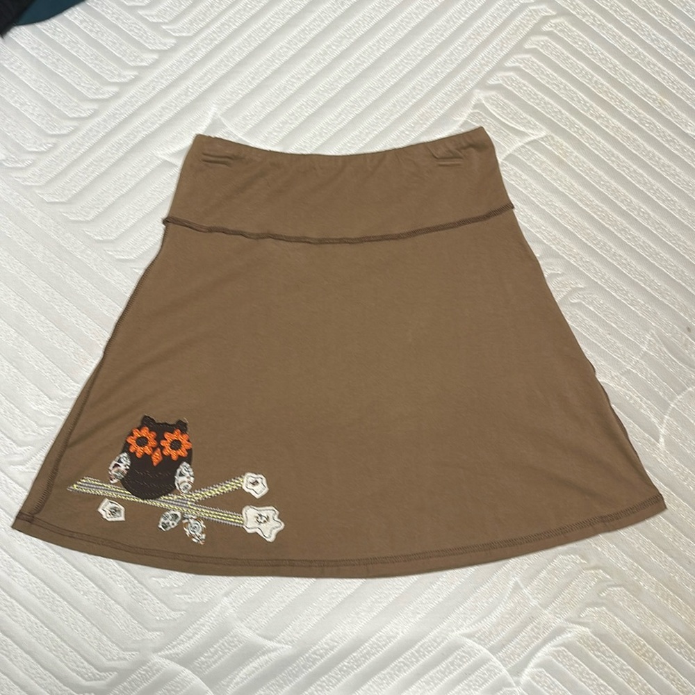 Owl Skirt, Brown